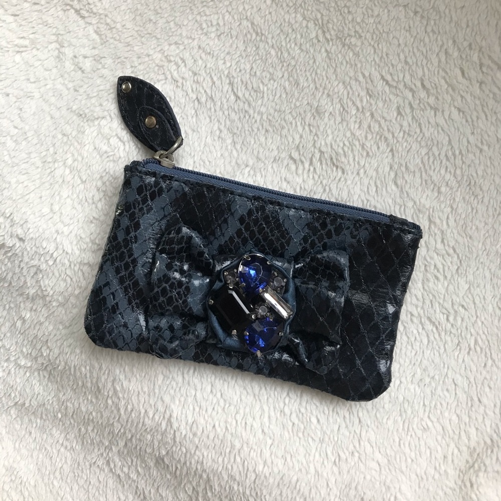 Deep blue mini wallet